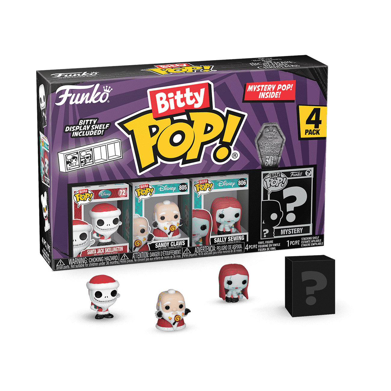 Bitty Pop! The Nightmare Before Christmas 4-Pack Series 4