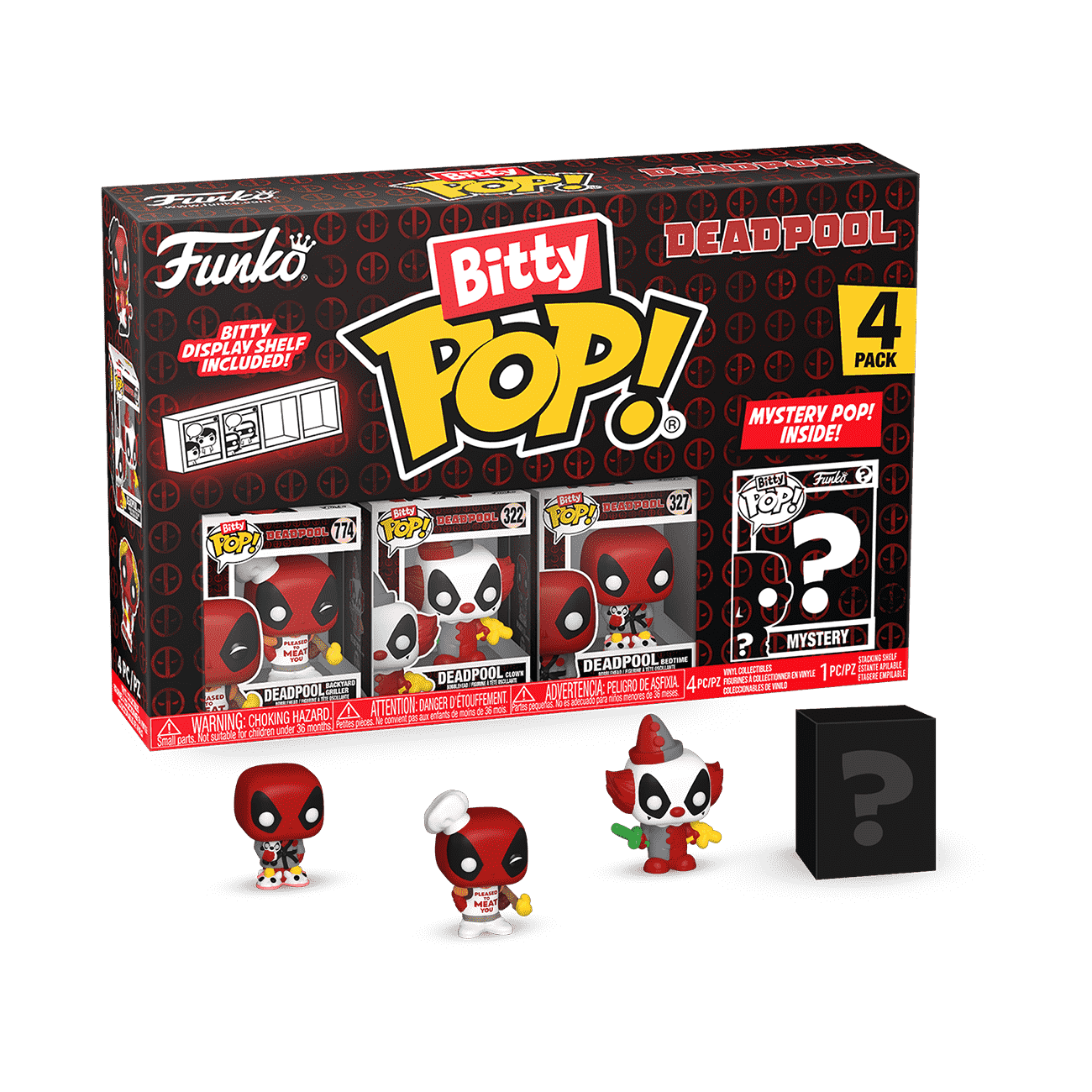 Bitty Pop! Deadpool 4-Pack Series 1