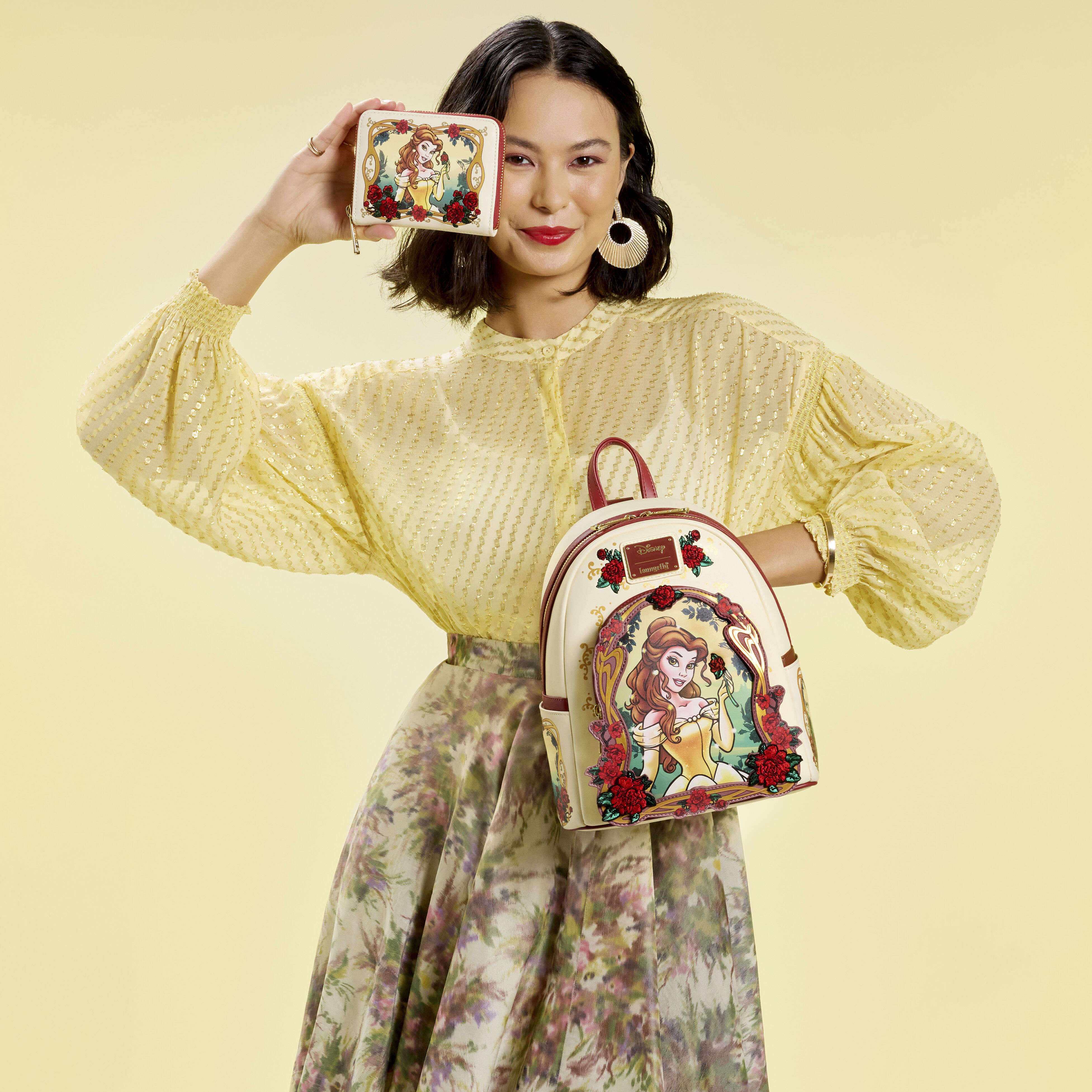 Beauty and the Beast Exclusive Belle Floral Mini Backpack - Image 3