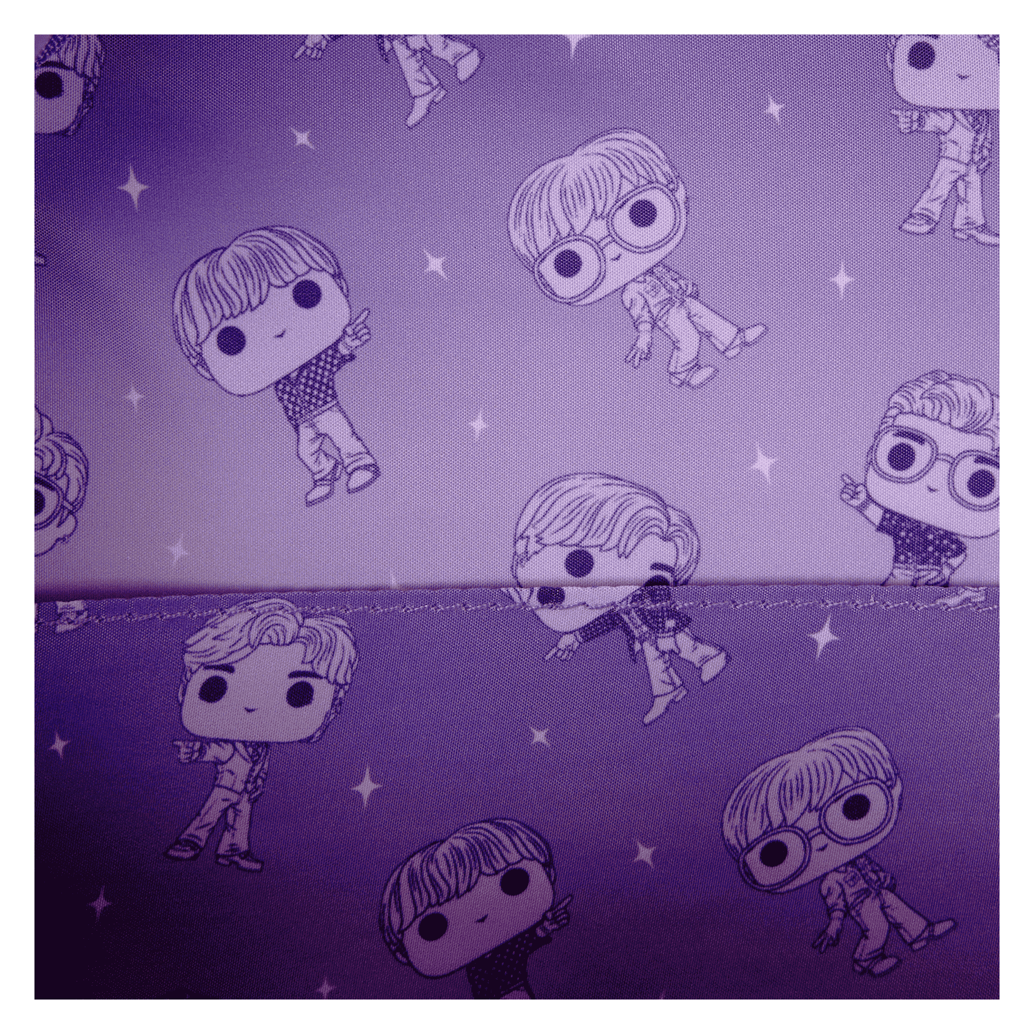 Funko Pop! By Loungefly BTS Iridescent Quilted Mini Backpack - Image 6