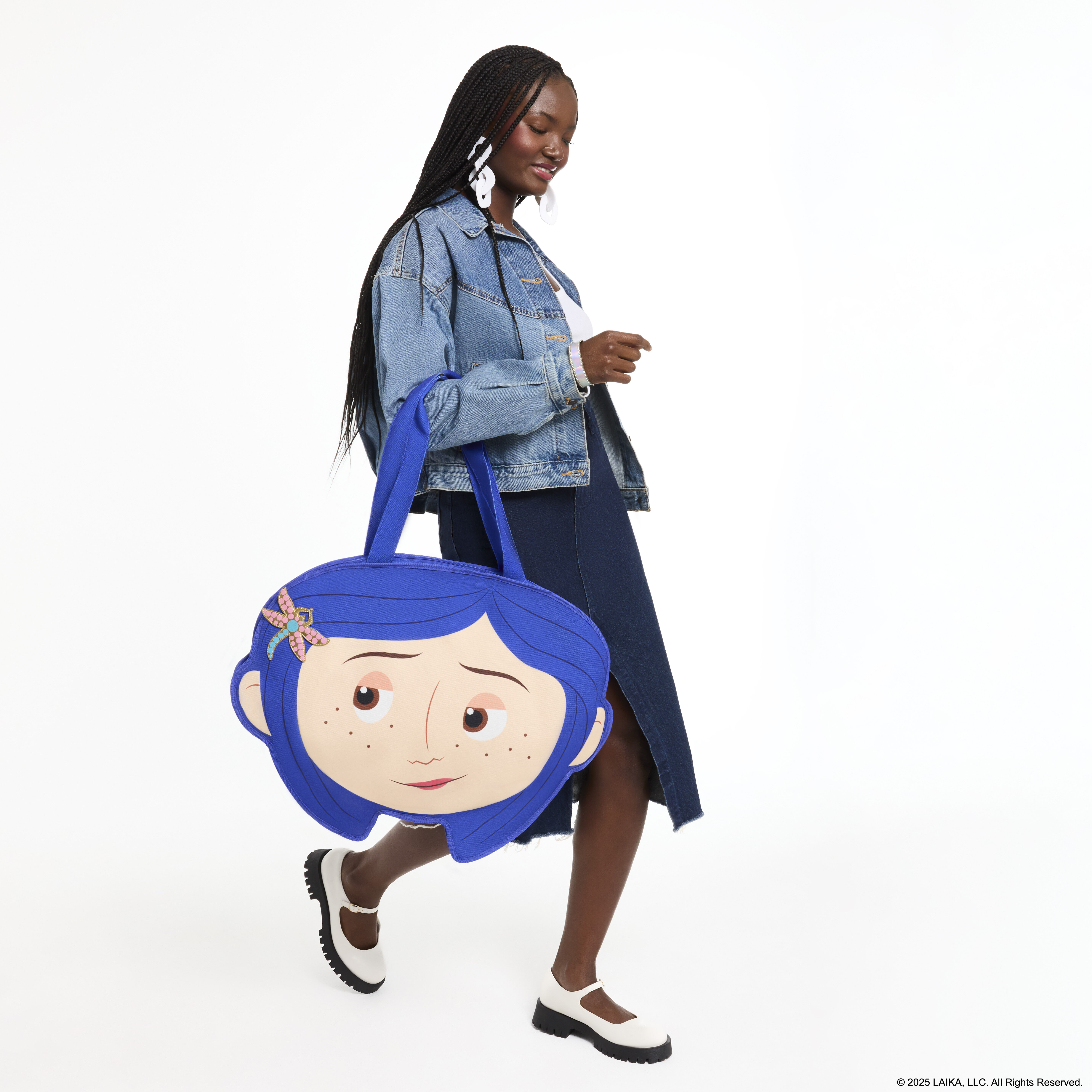 Coraline Cosplay Oversized Canvas Tote Bag - Image 2