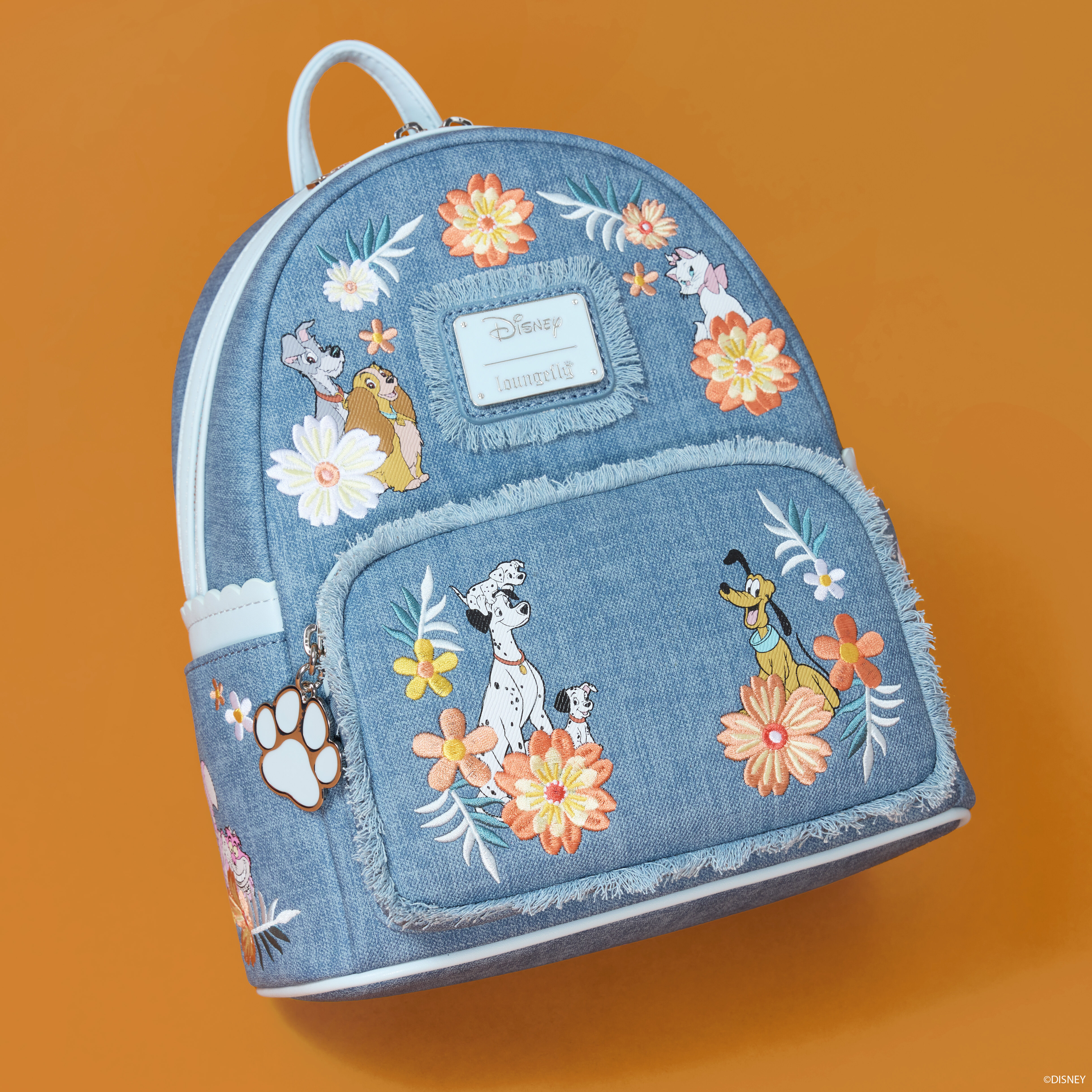 Disney Dogs & Cats Floral Fringe Mini Backpack - Image 3