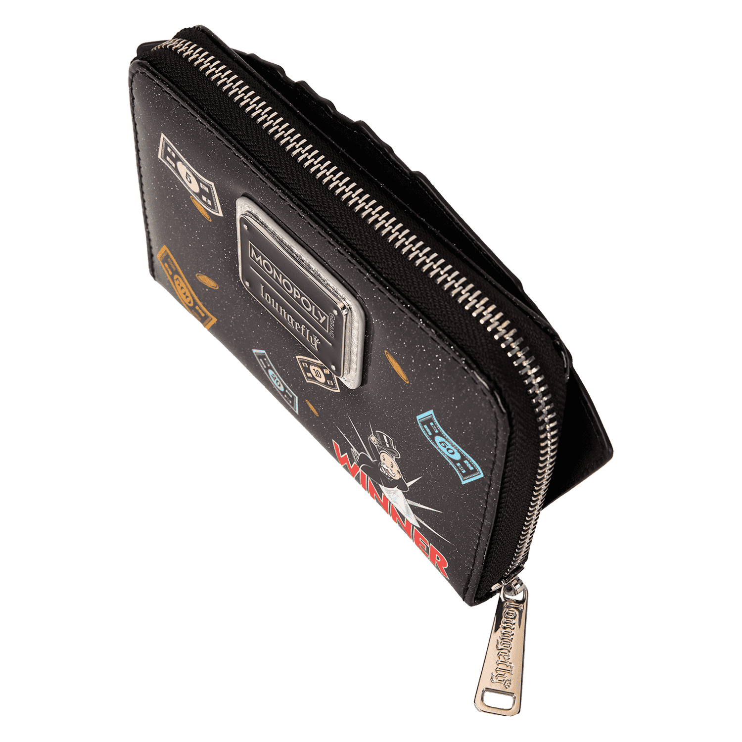 Monopoly 90th Anniversary Money Glitter Zip Around Wallet - Image 6