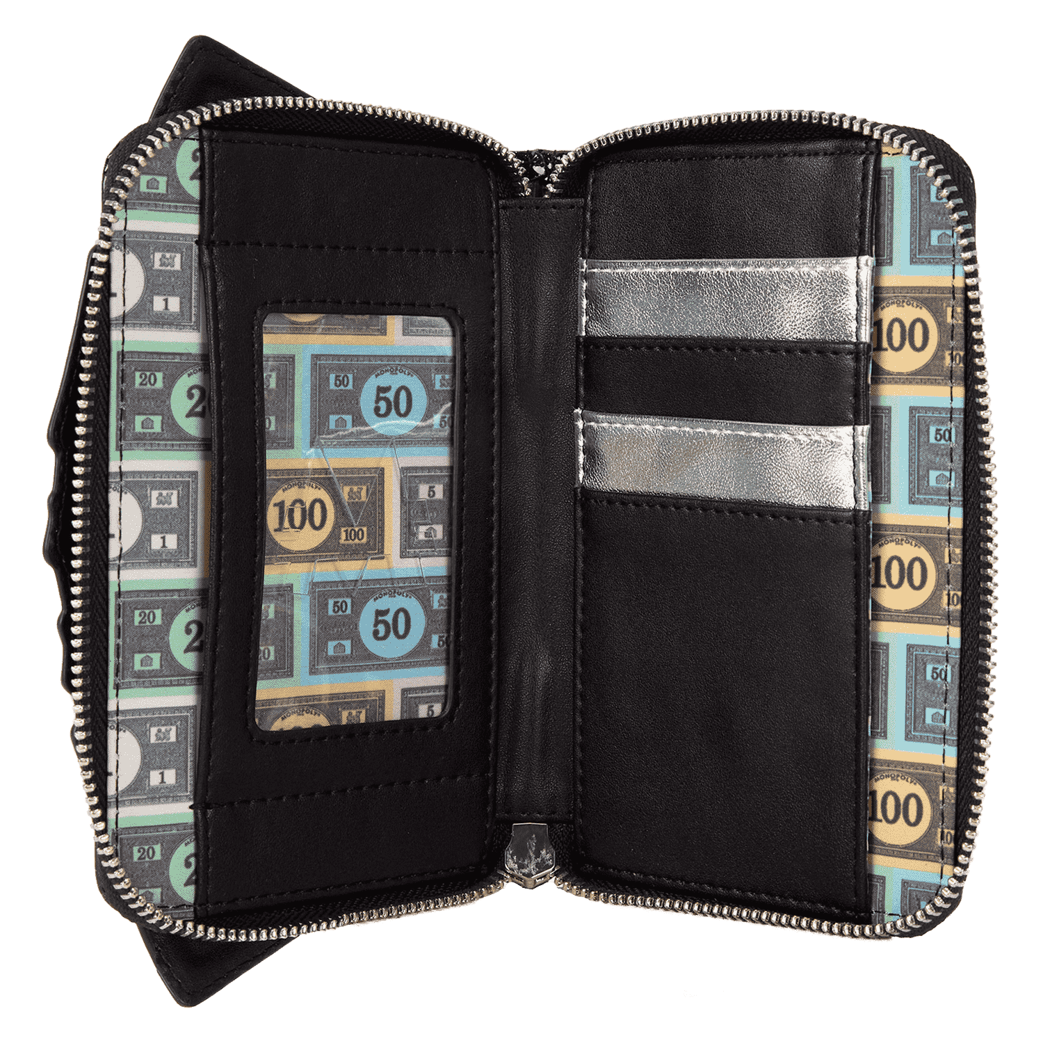 Monopoly 90th Anniversary Money Glitter Zip Around Wallet - Image 7