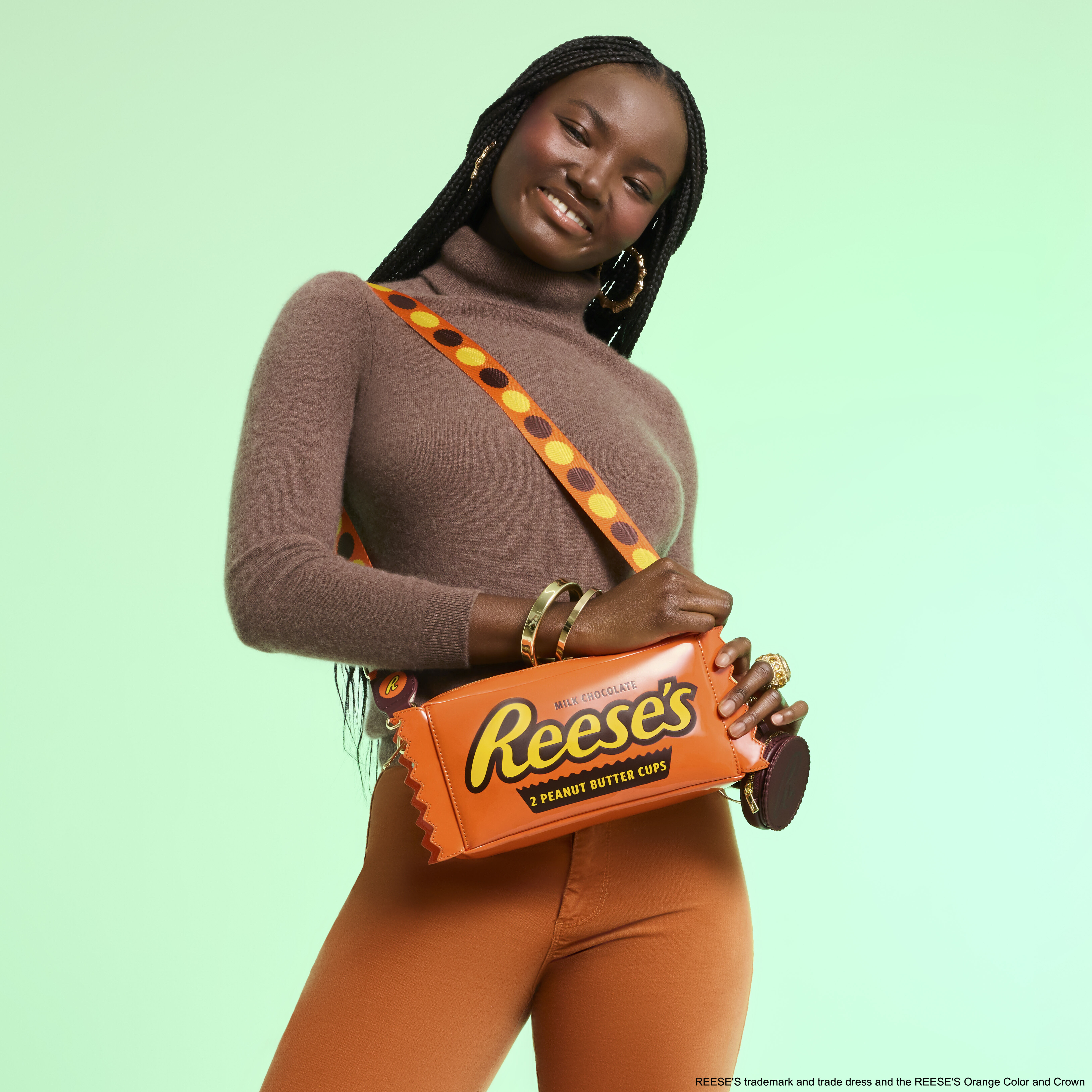 Hershey's Reese's Peanut Butter Cups Crossbody Bag with Coin Bag - Image 2