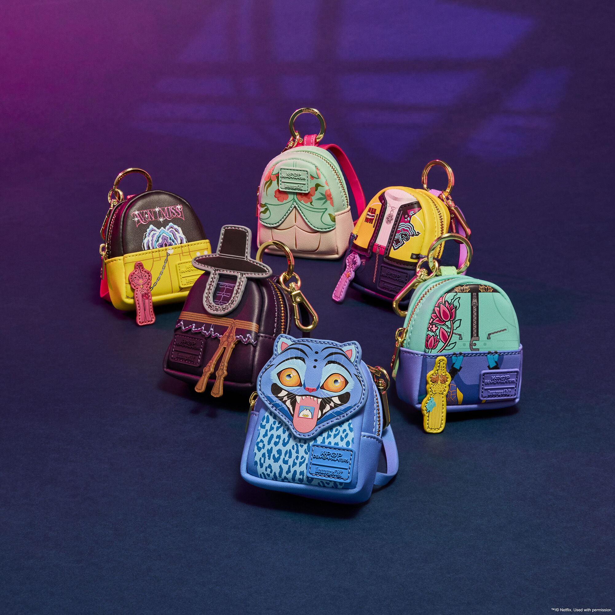 KPop Demon Hunters Cosplay Mystery Mini Backpack Keychain Charm - Image 4