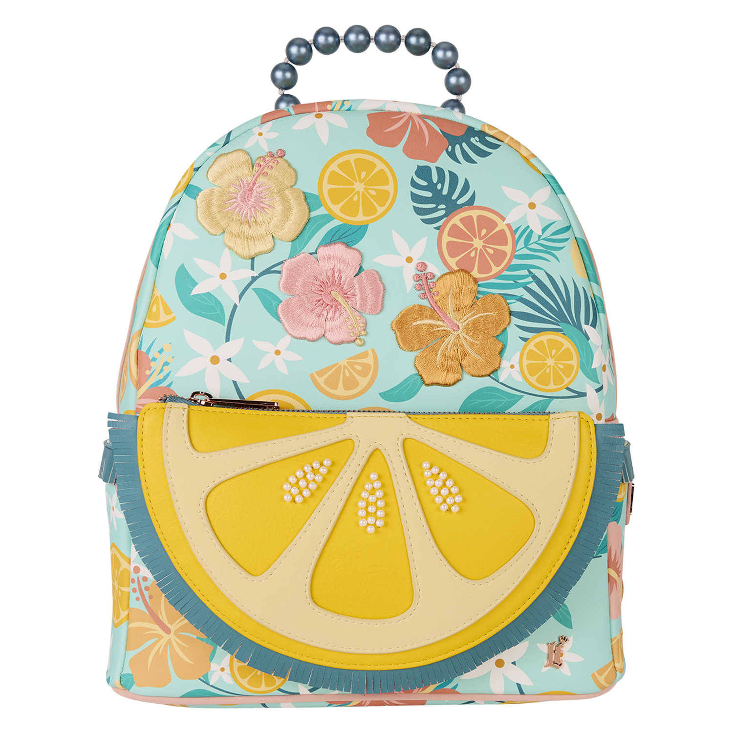 Loungefly Tropical Lemon Floral Mini Backpack