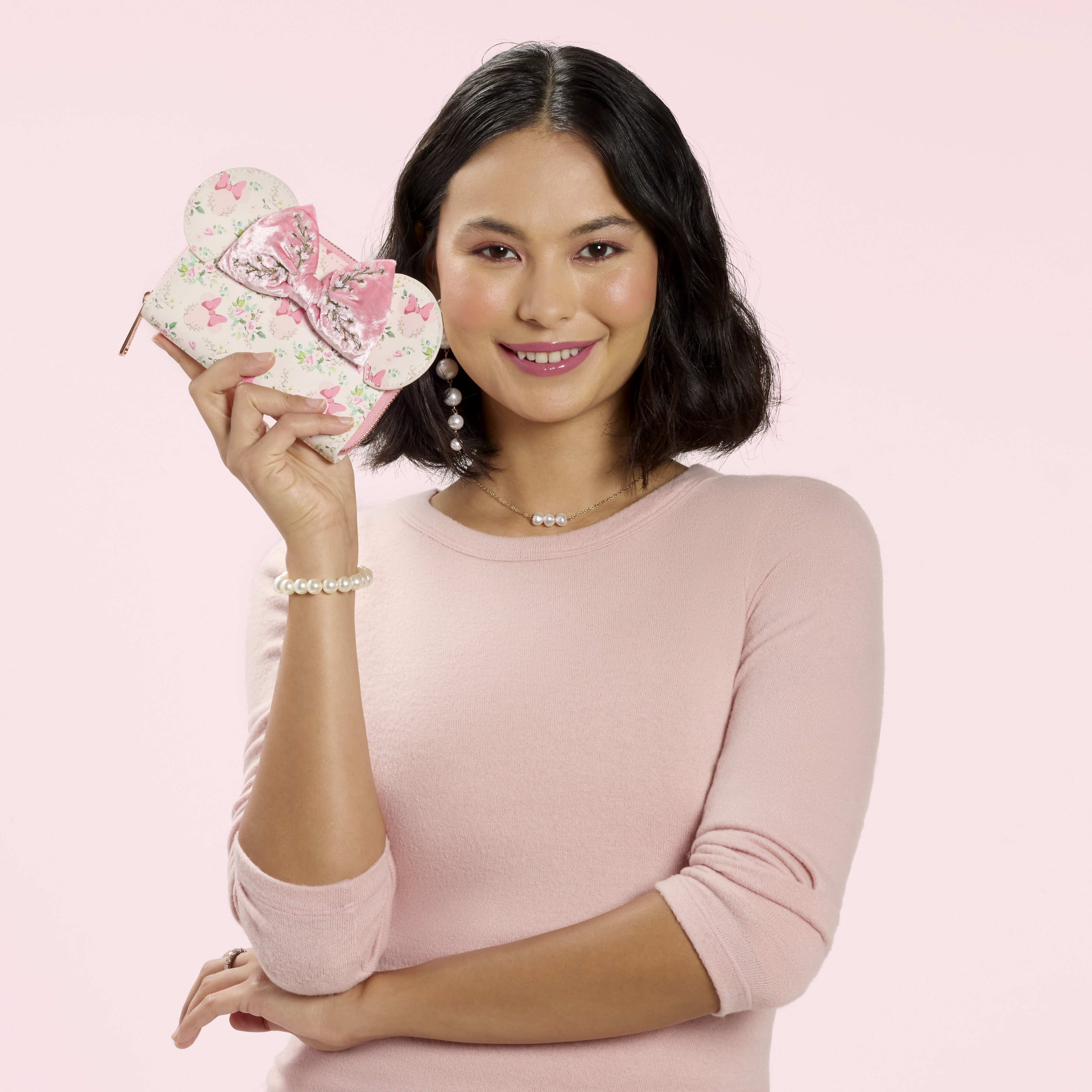 Minnie Mouse Floral All-Over Print Zip Around Wallet - Image 2