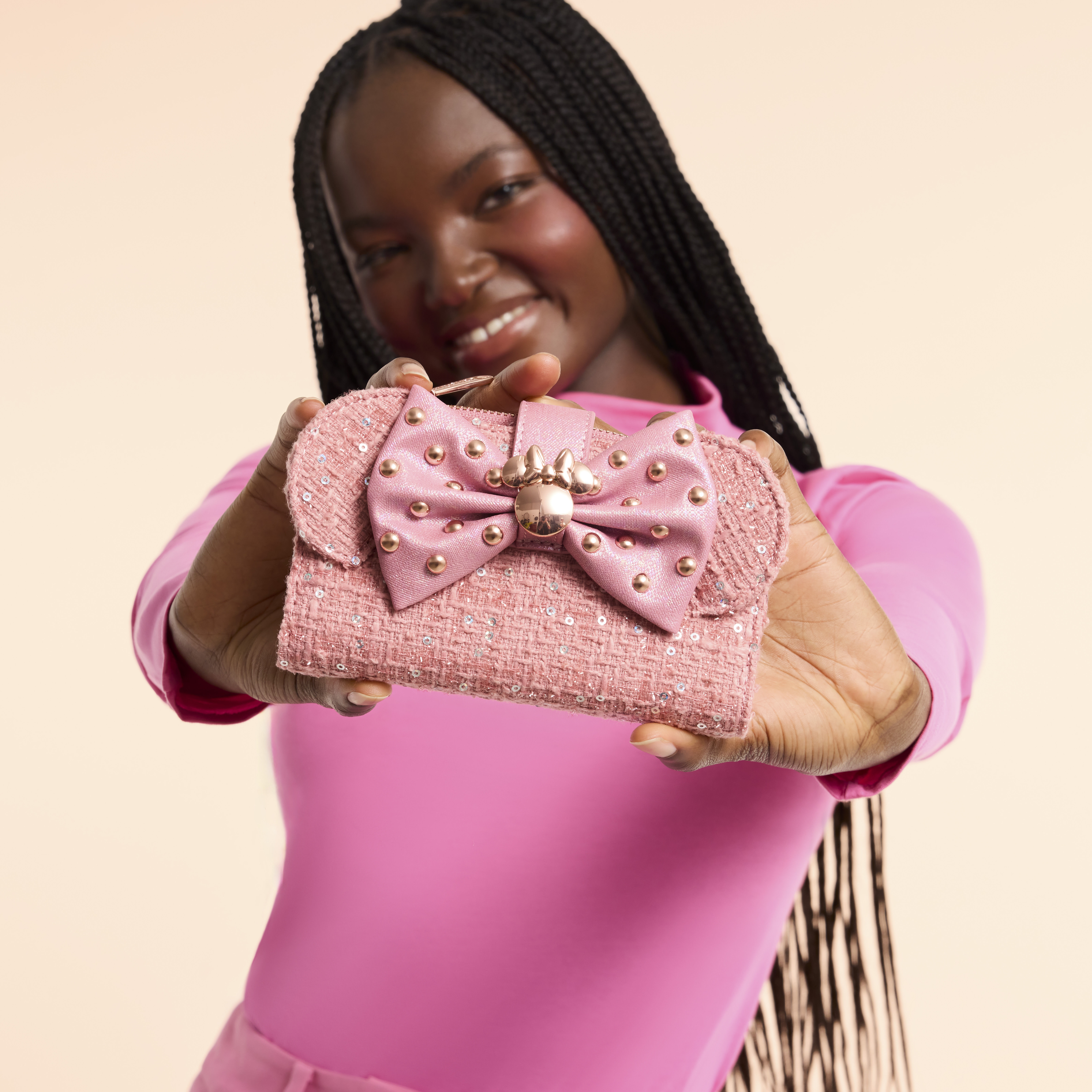 Minnie Mouse Exclusive Glitter Tweed Flap Wallet - Image 2