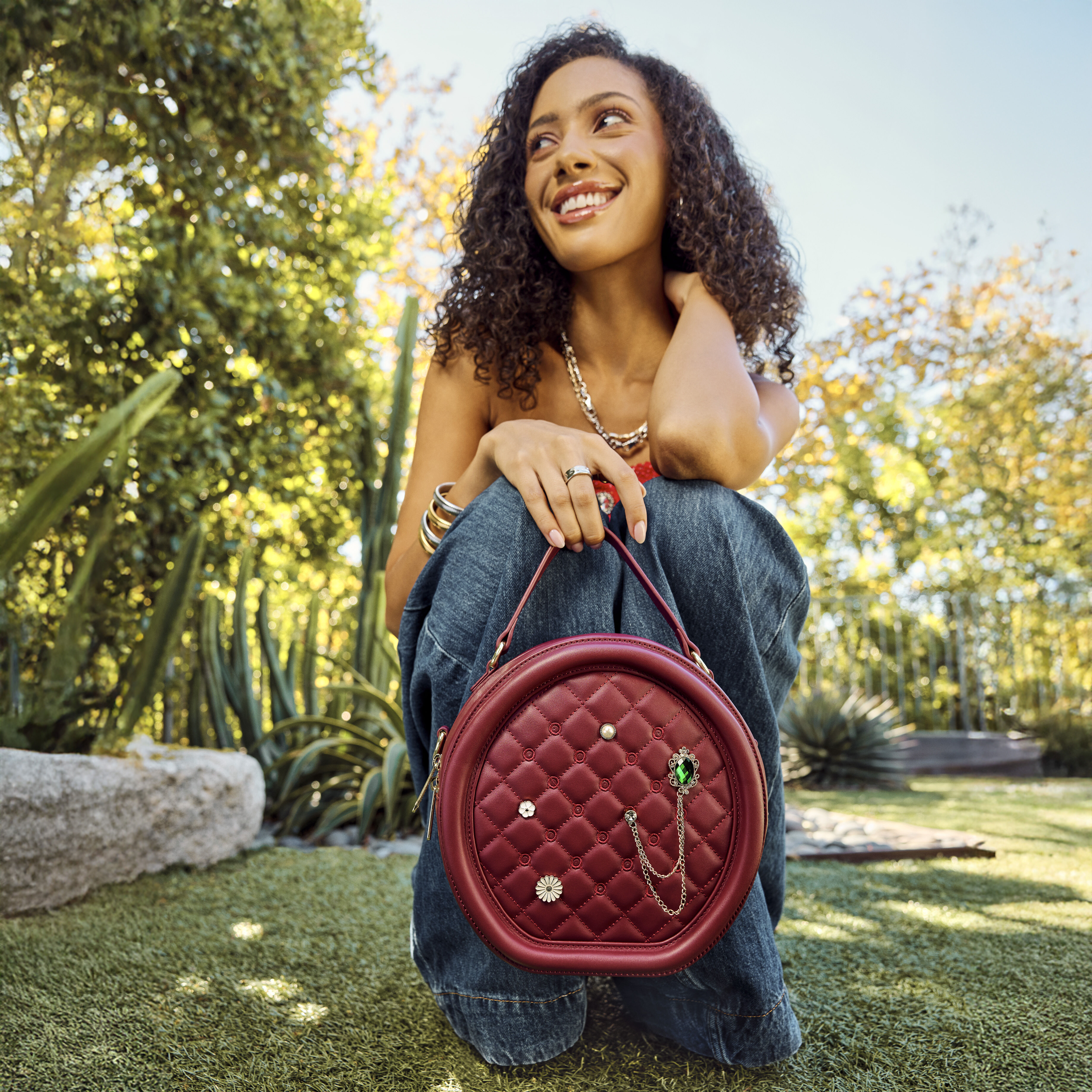 Loungefly The Laura Red Crossbody Pin Trader Bag - Image 2