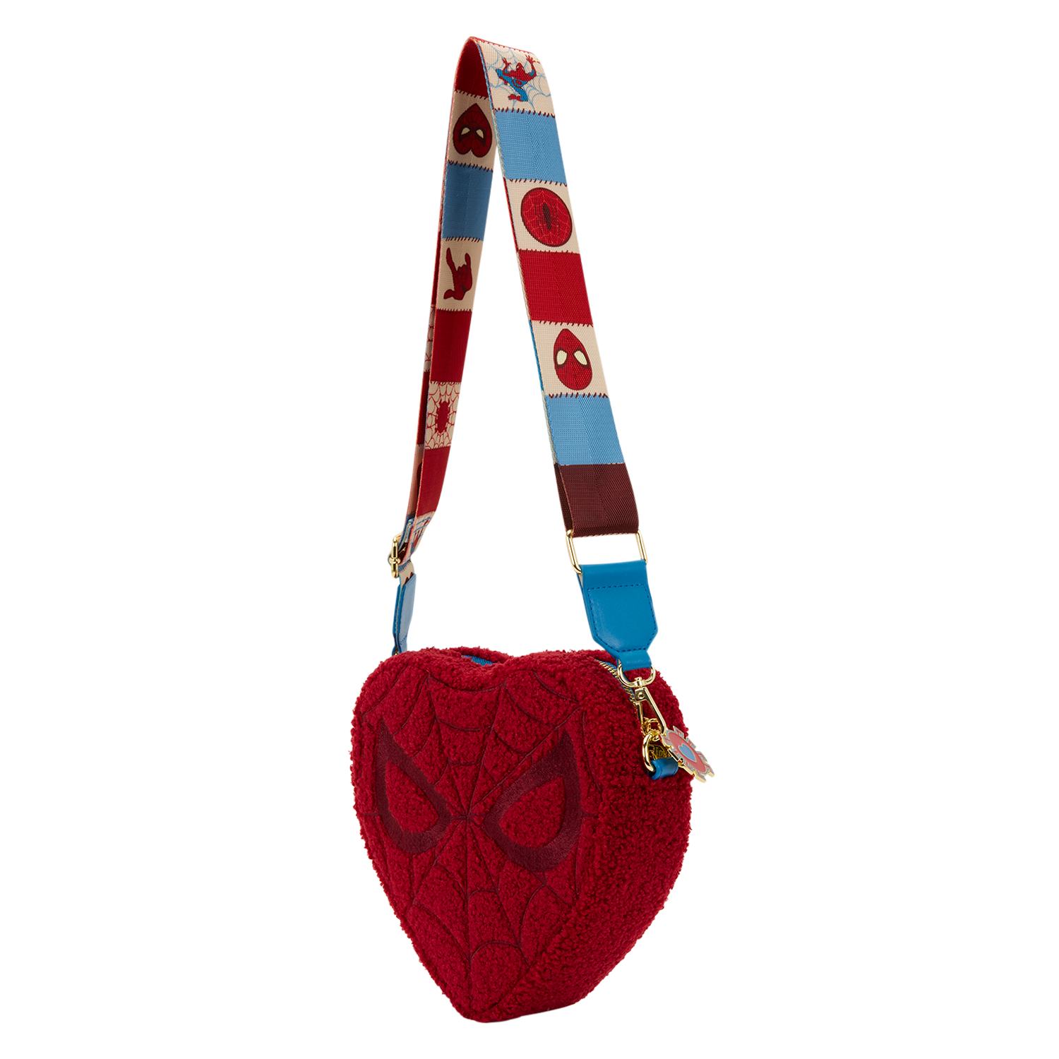 Spider-Man Sherpa Heart Shaped Crossbody Bag - Image 5