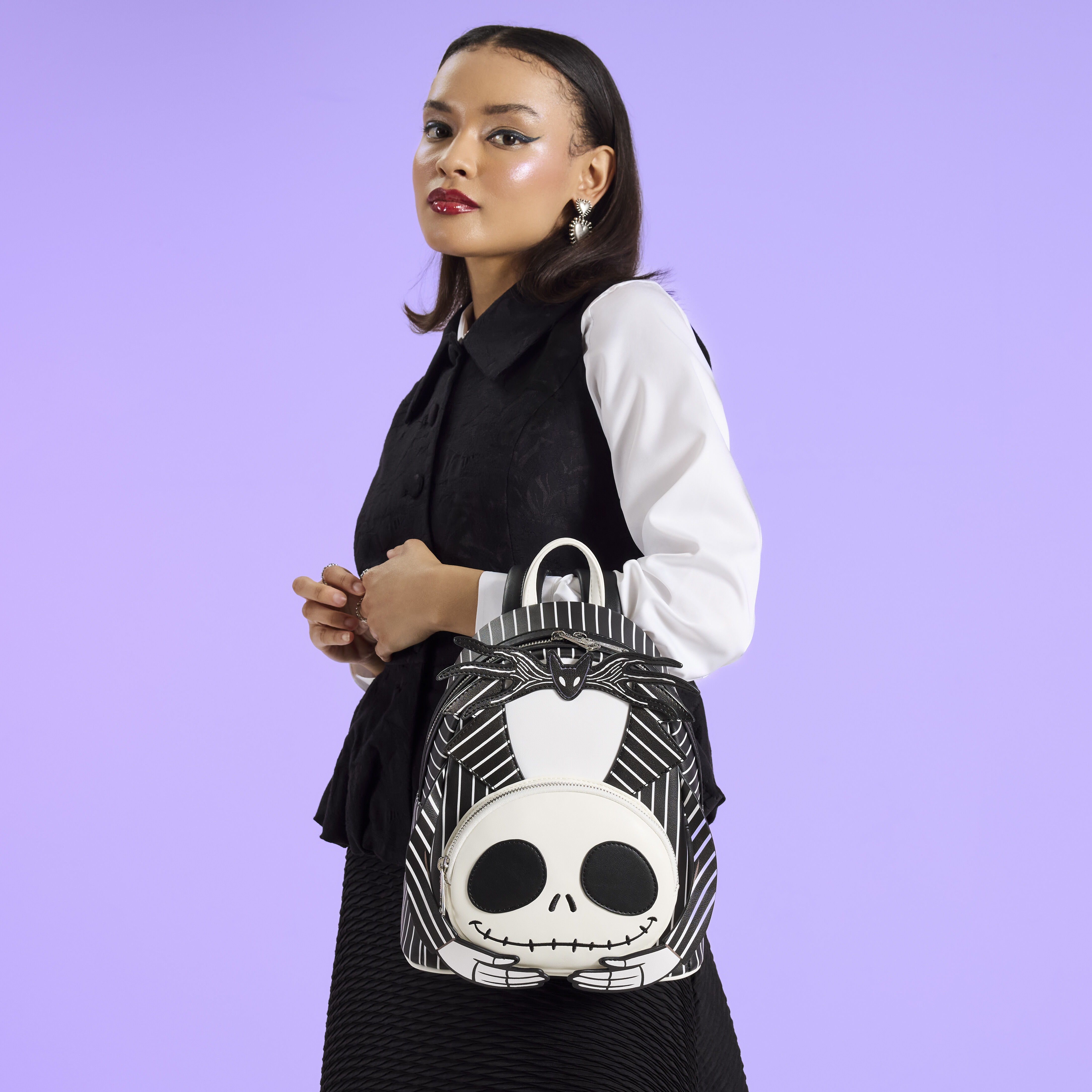The Nightmare Before Christmas Headless Jack Skellington Mini Backpack - Image 3