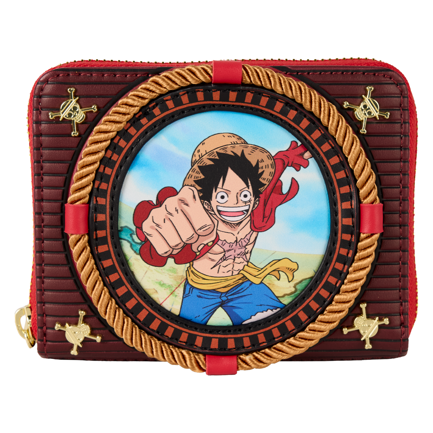 One Piece Luffy Zip Around Wallet