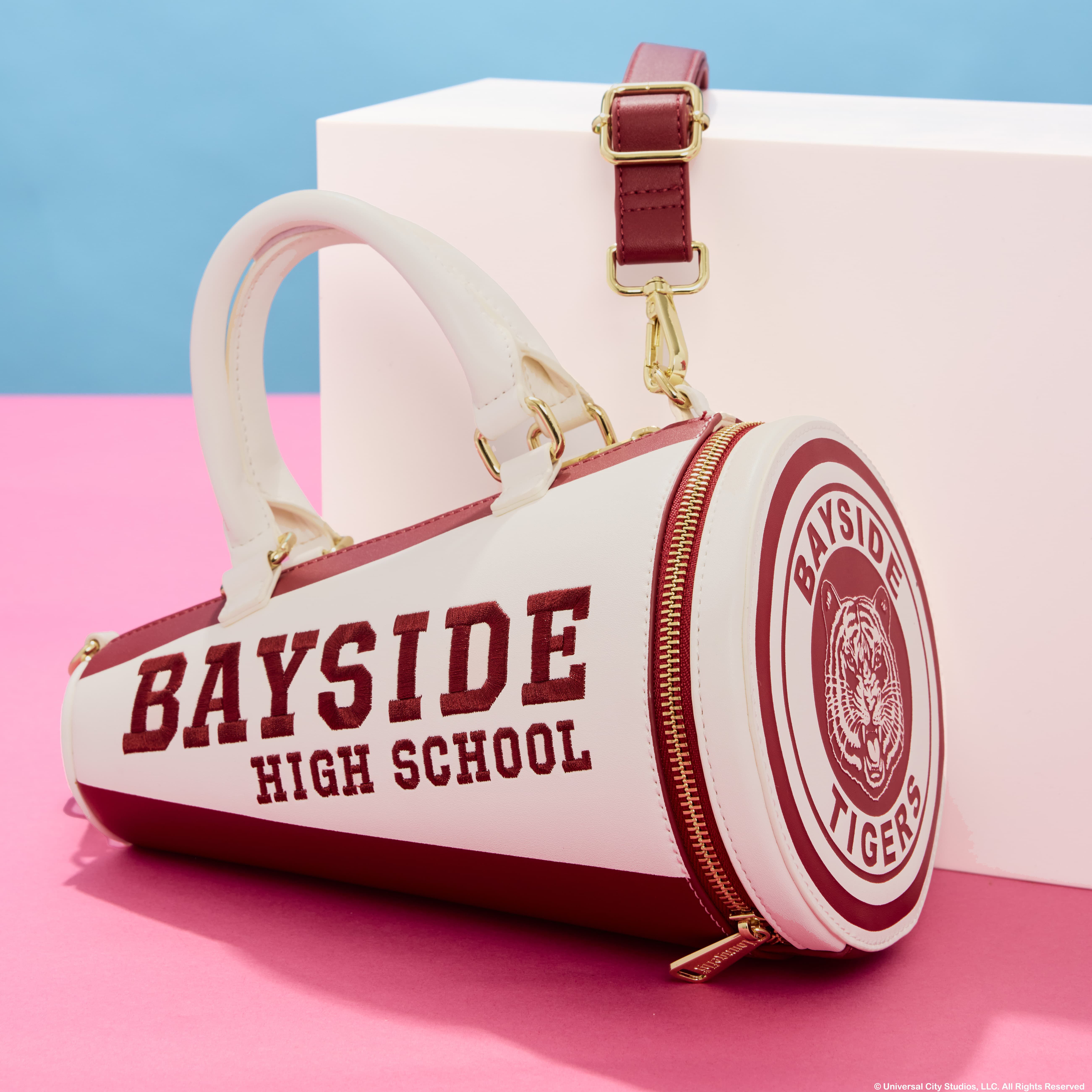 Saved By The Bell Bayside High Megaphone Figural Crossbody Bag - Image 2
