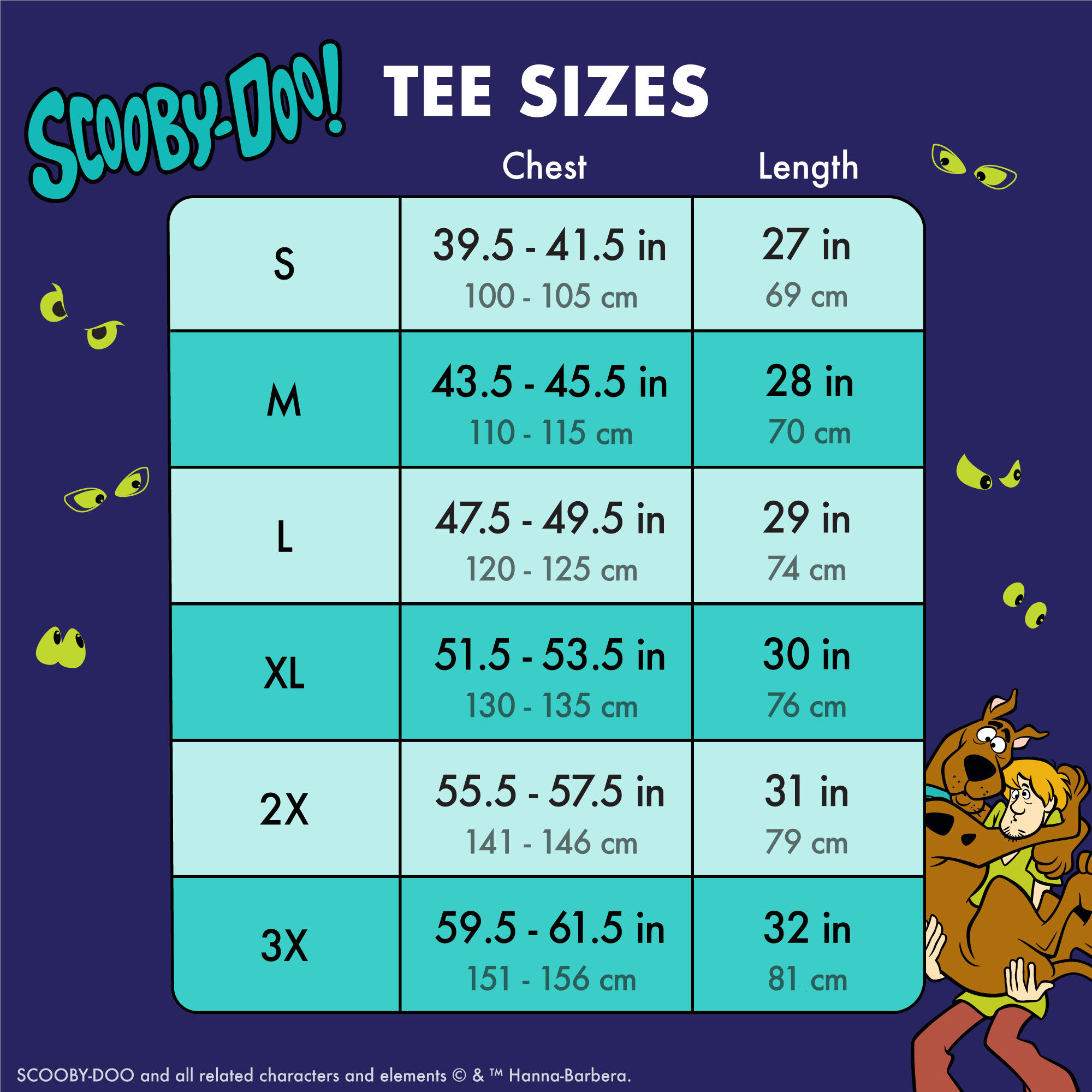 Scooby-Doo & Shaggy Glow Unisex Ringer Tee - Image 5