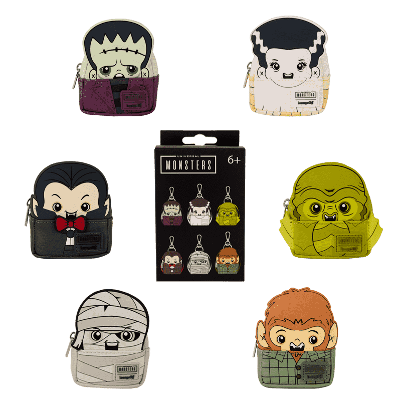 Universal Monsters Cosplay Mystery Mini Backpack Keychain Charm