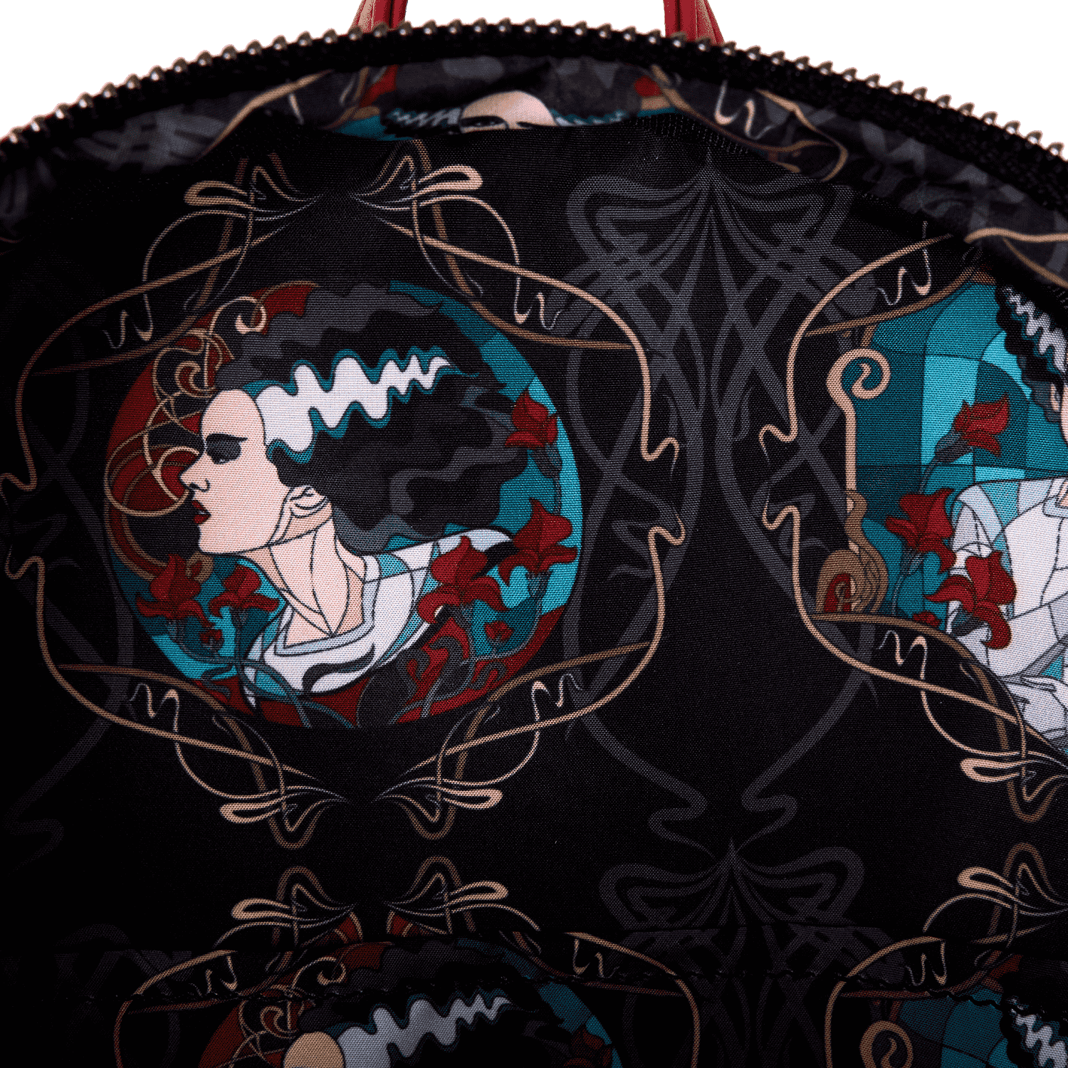Universal Monsters The Bride Of Frankenstein Stained Glass Mini Backpack - Image 7