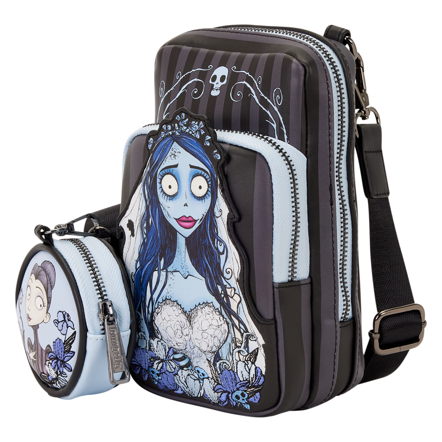Corpse Bride Emily Sling Crossbody Bag with Coin Bag - Image 4