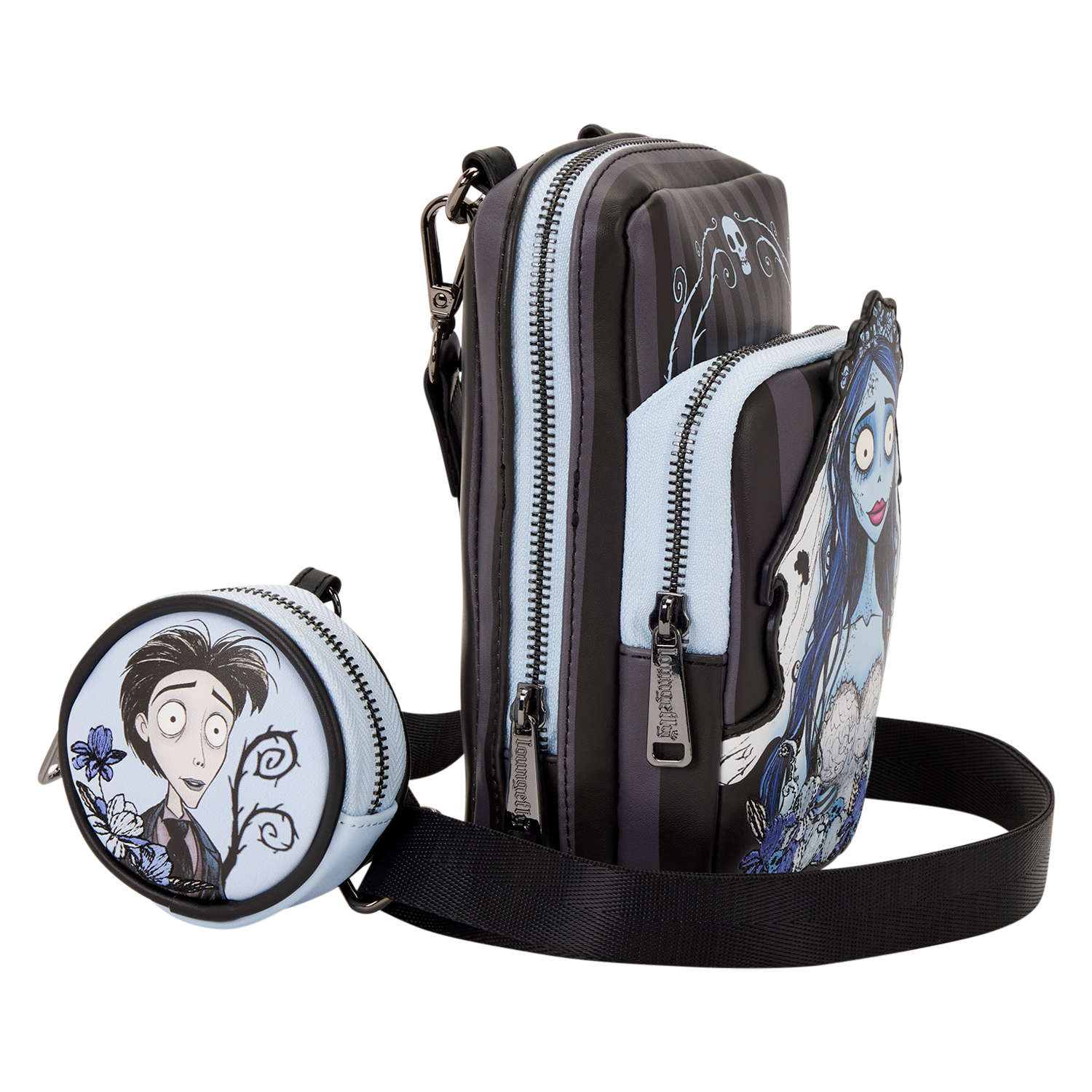 Corpse Bride Emily Sling Crossbody Bag with Coin Bag - Image 5