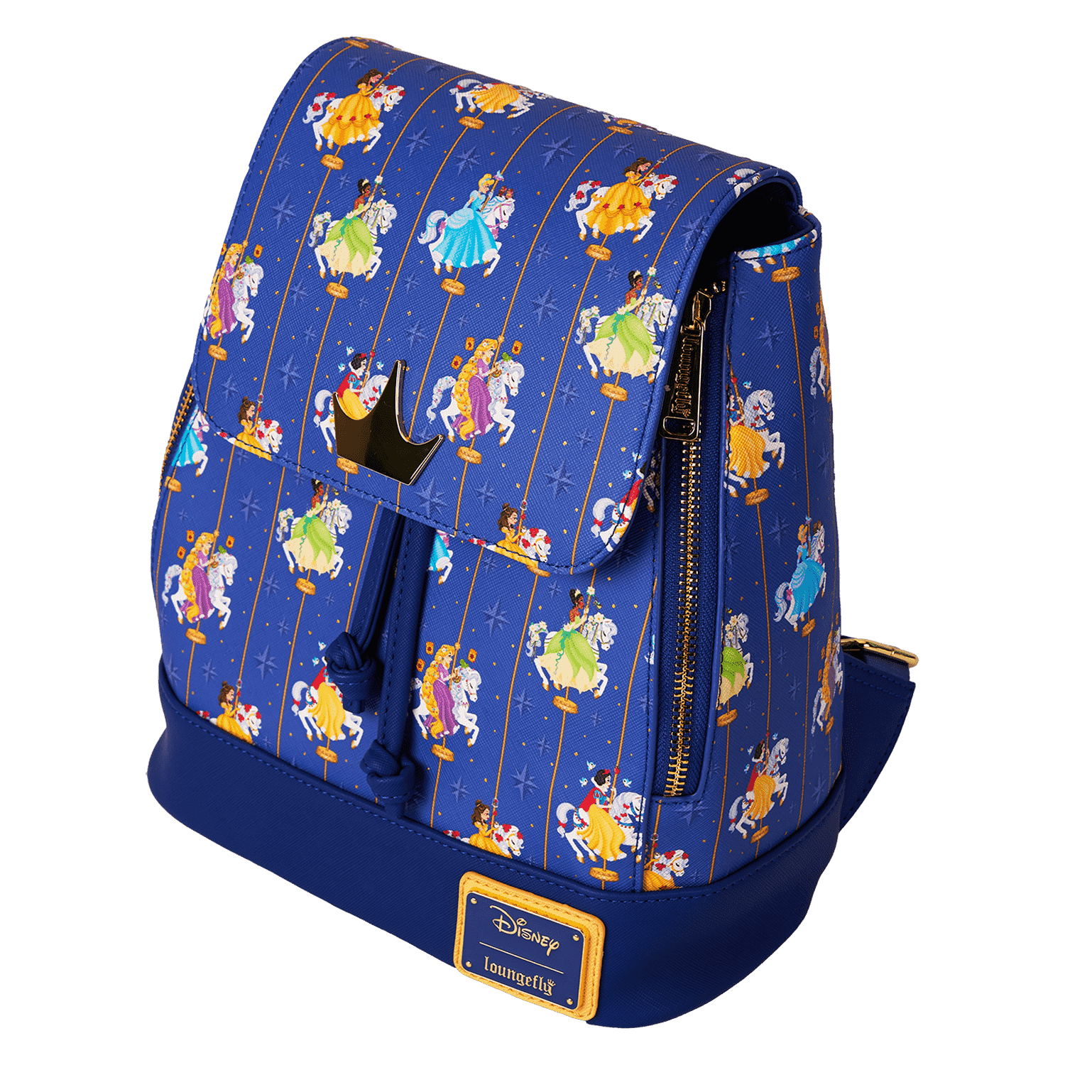 Disney Princess Carousel All-Over Print Drawstring Mini Backpack - Image 4