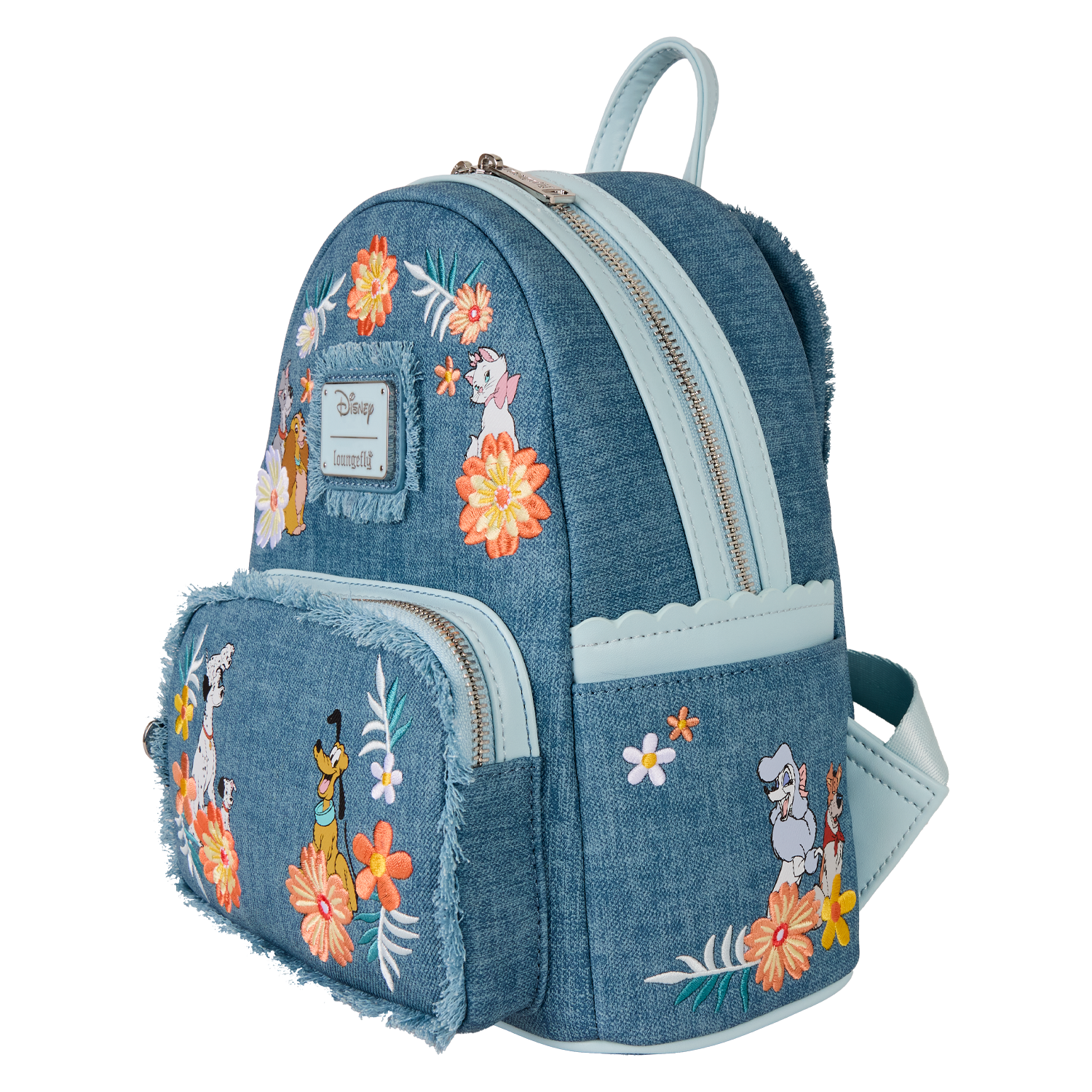 Disney Dogs & Cats Floral Fringe Mini Backpack - Image 5