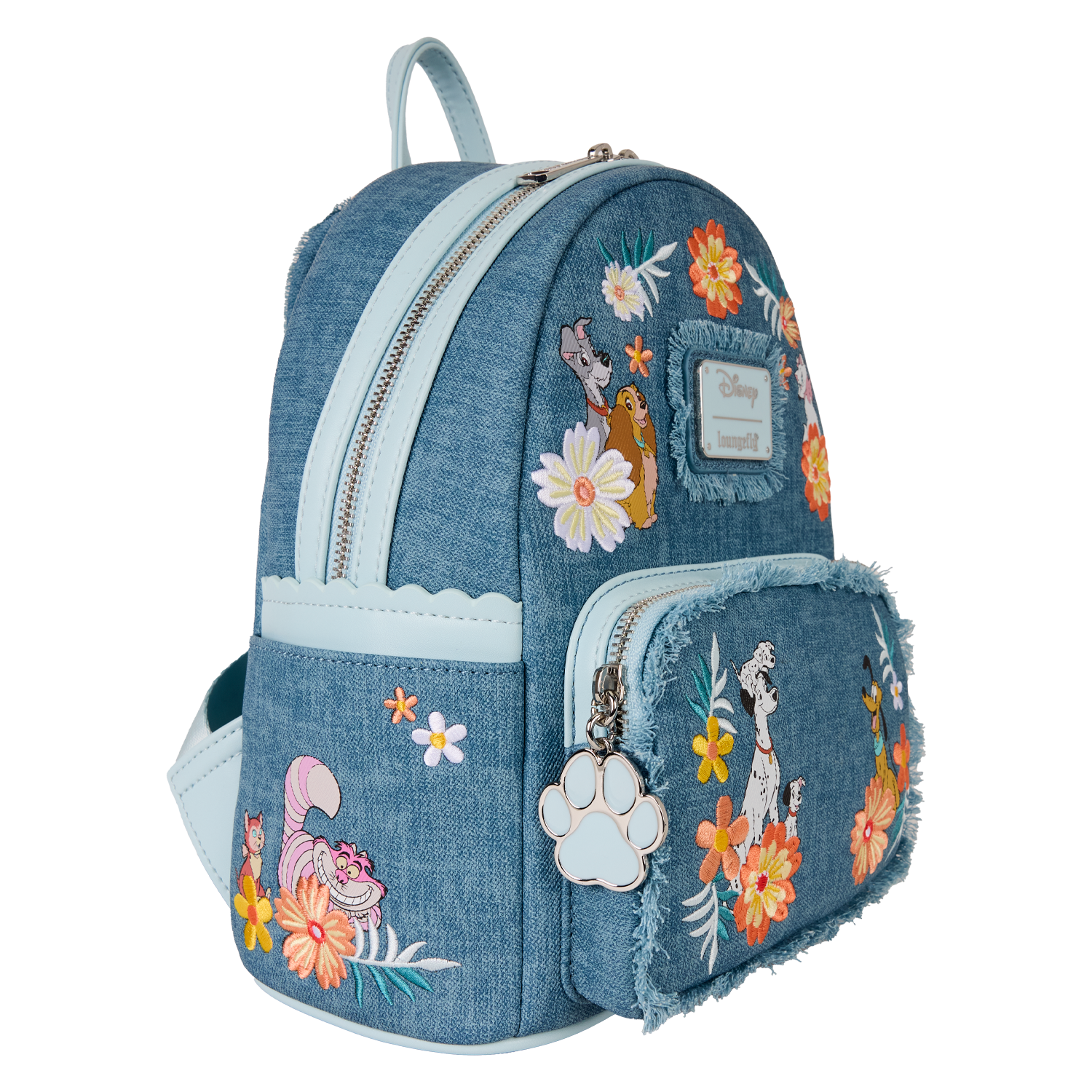 Disney Dogs & Cats Floral Fringe Mini Backpack - Image 6