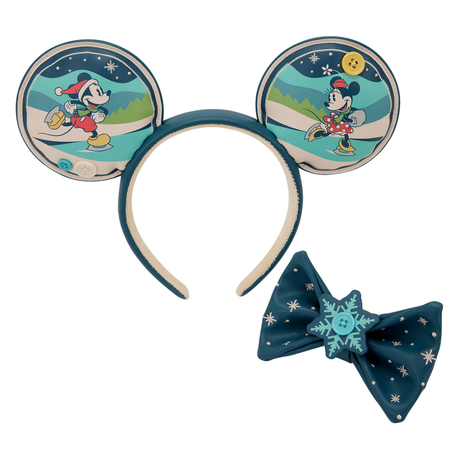 Mickey & Minnie Holiday Ear Headband - Image 7