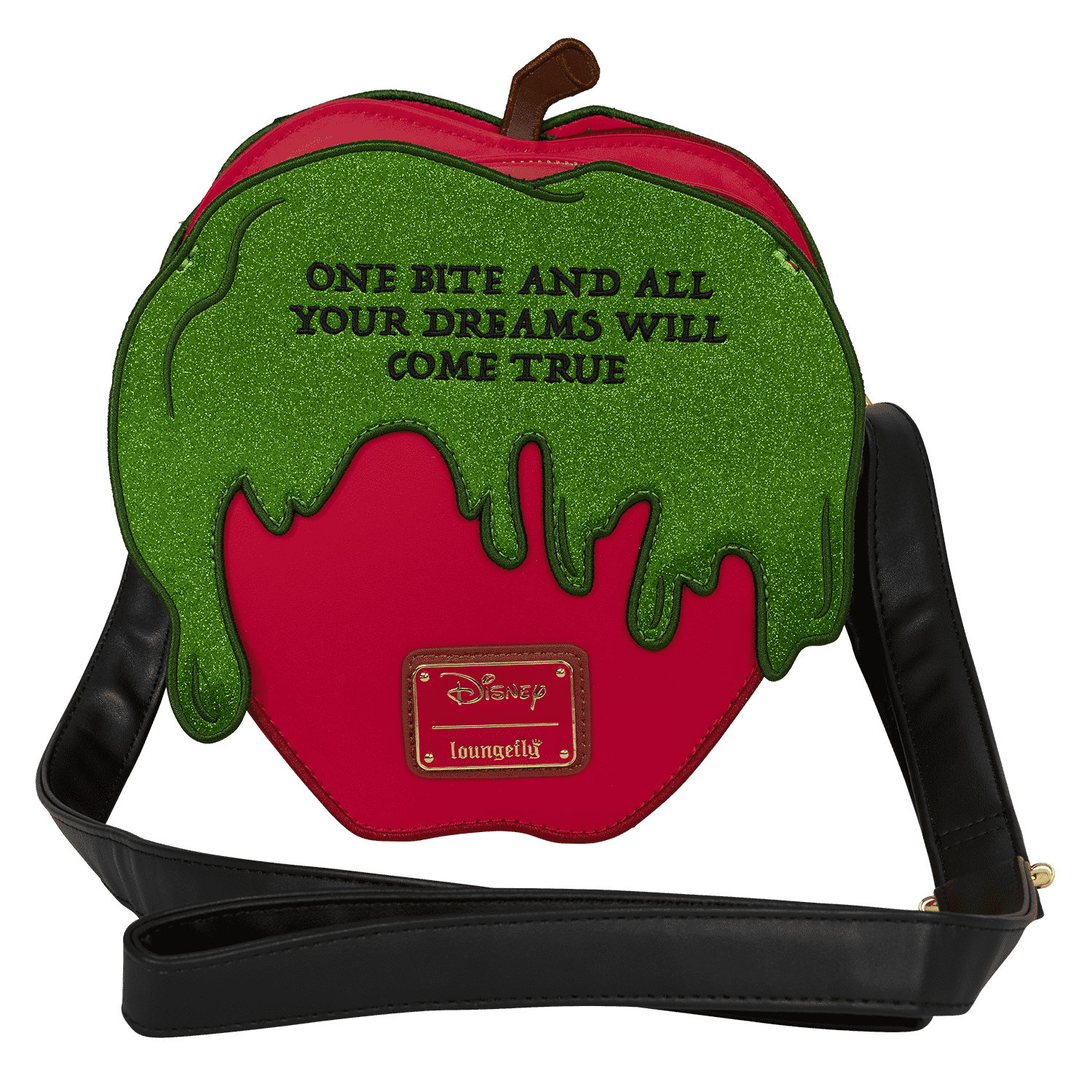 Snow White and the Seven Dwarfs Exclusive Evil Queen Poison Apple Glitter Crossbody Bag - Image 3