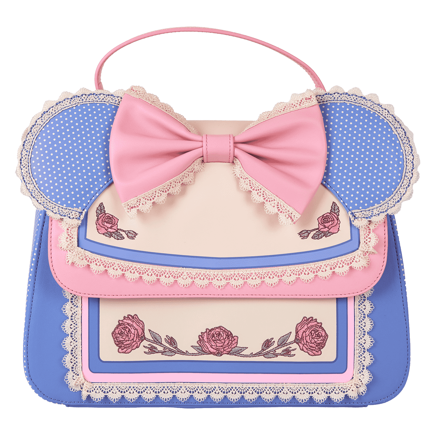 Minnie Mouse Floral and Lace Crossbody Bag - Image 3