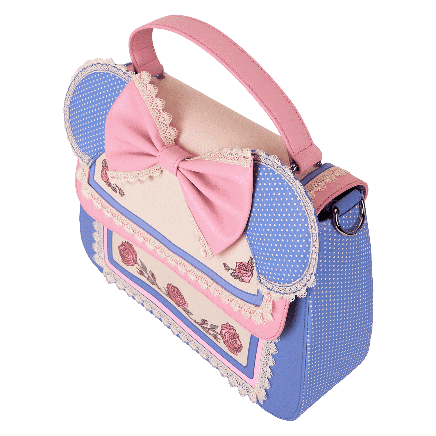 Minnie Mouse Floral and Lace Crossbody Bag - Image 5