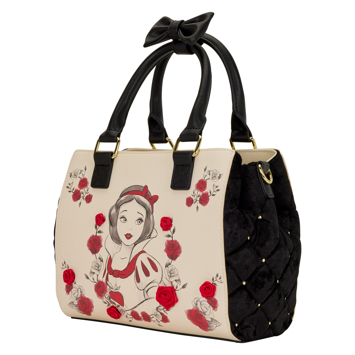 Snow Exclusive White Roses Tote Crossbody Bag - Image 3