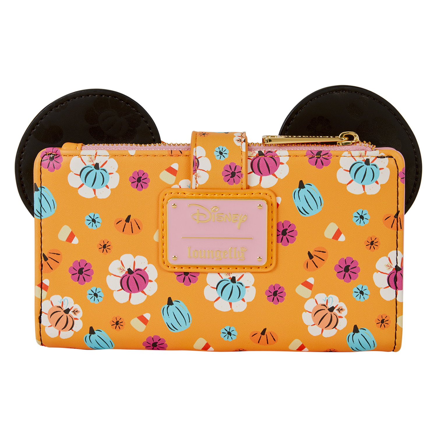 Minnie Mouse Cosplay Floral Pumpkin Flap Wallet - Image 6