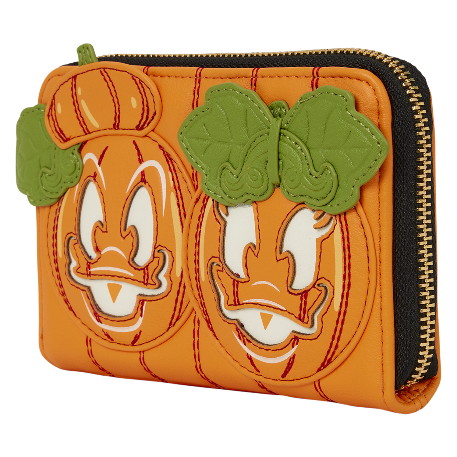 Donald & Daisy Jack-o'-Lantern Exclusive Glow Zip Around Wallet - Image 4