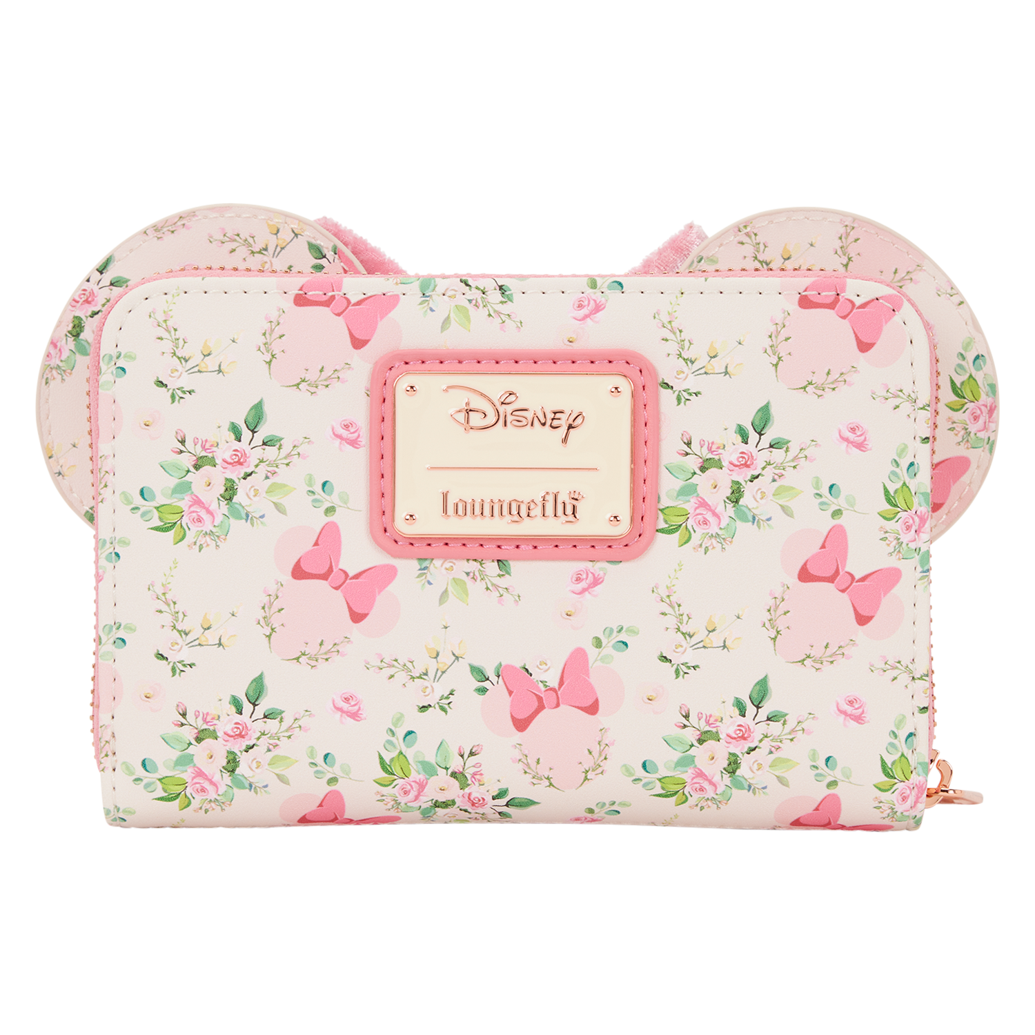 Minnie Mouse Floral All-Over Print Zip Around Wallet - Image 6