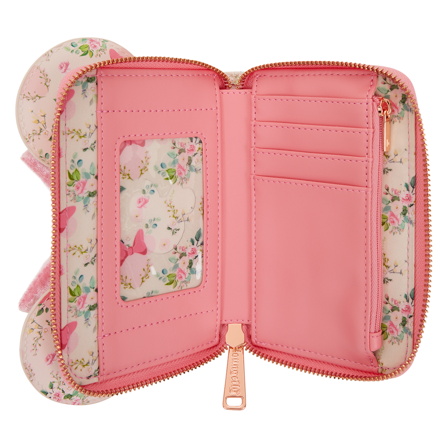 Minnie Mouse Floral All-Over Print Zip Around Wallet - Image 5