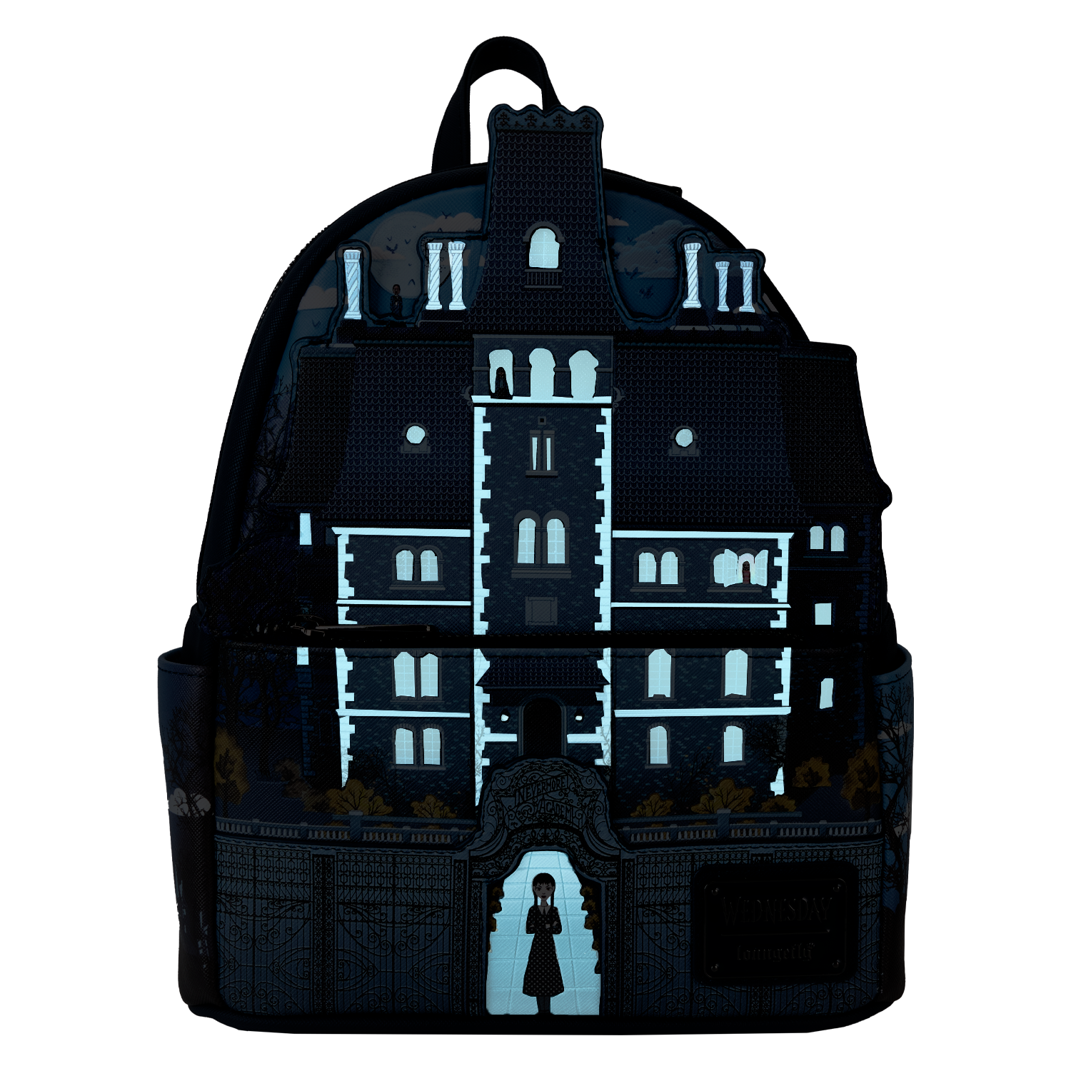 Wednesday Nevermore Academy Castle Glow Mini Backpack - Image 4