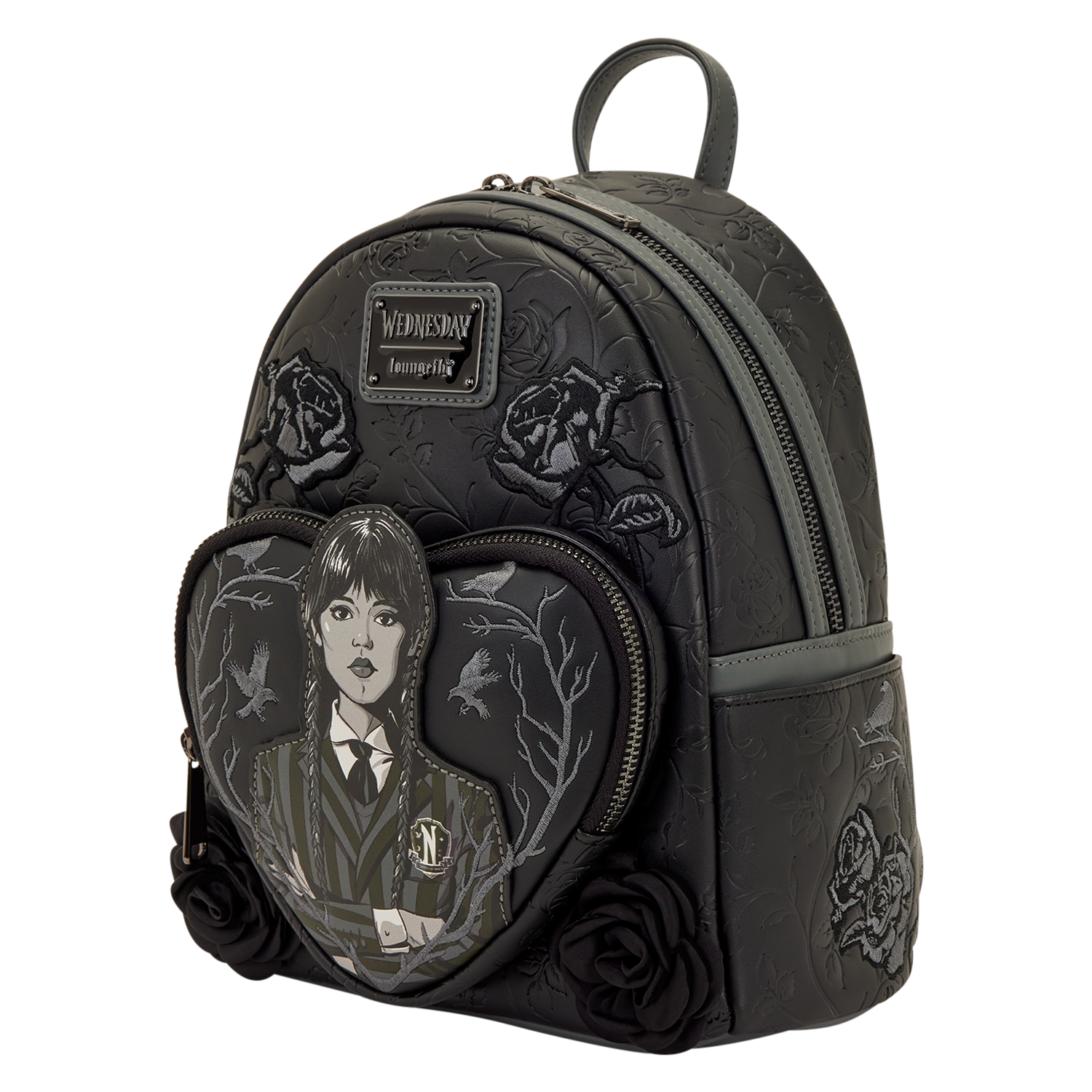 Wednesday Black Roses Mini Backpack - Image 5